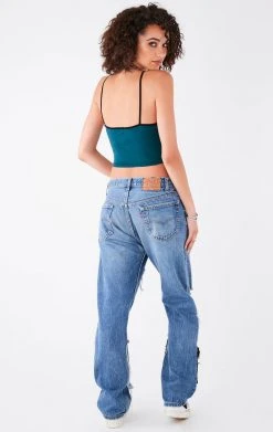 FURST OF A KIND VINTAGE RHINESTONE FRINGE TANK