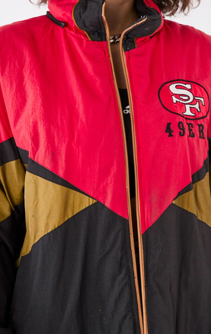 FURST OF A KIND VINTAGE NFL VINTAGE HEAVY ZIP UP WINDBREAKER JACKET 7 FURST OF A KIND VINTAGE NFL VINTAGE HEAVY ZIP UP WINDBREAKER JACKET