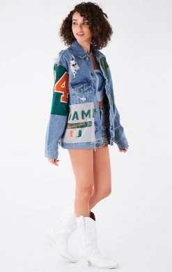FURST OF A KIND VINTAGE SPLICED PATCHWORK DENIM JACKET
