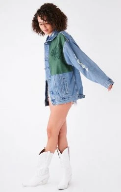 FURST OF A KIND VINTAGE SPLICED PATCHWORK DENIM JACKET