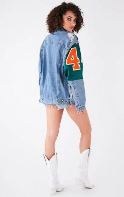 FURST OF A KIND VINTAGE SPLICED PATCHWORK DENIM JACKET