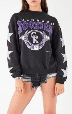 FURST OF A KIND VINTAGE SPORTS VINTAGE SILVER STAR PATCH SWEATSHIRT