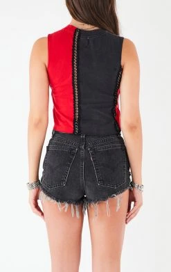 FURST OF A KIND VINTAGE SPLICED CHAIN SLEEVELESS TEE