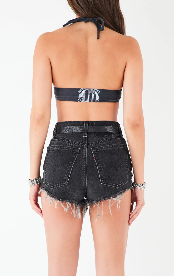 FURST OF A KIND VINTAGE SPLIT FRONT DOUBLE O-RING HALTER TOP 5 FURST OF A KIND VINTAGE SPLIT FRONT DOUBLE O-RING HALTER TOP