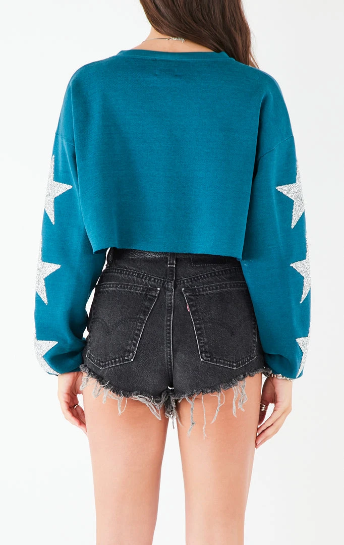 FURST OF A KIND VINTAGE NFL VINTAGE STAR PATCH CROPPED SWEATSHIRT 5 FURST OF A KIND VINTAGE NFL VINTAGE STAR PATCH CROPPED SWEATSHIRT