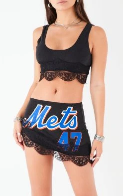 FURST OF A KIND VINTAGE SPORTS VINTAGE LACE TRIM TANK AND SKIRT SET