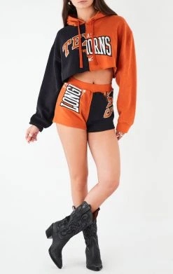 FURST OF A KIND VINTAGE SPLICED HOODIE AND SHORT SET