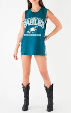 FURST OF A KIND VINTAGE CHAINS VINTAGE CHAIN SIDE SLEEVELESS TEE