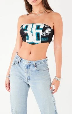 FURST OF A KIND VINTAGE SPLICED JERSEY CORSET TUBE TOP 8 FURST OF A KIND VINTAGE SPLICED JERSEY CORSET TUBE TOP