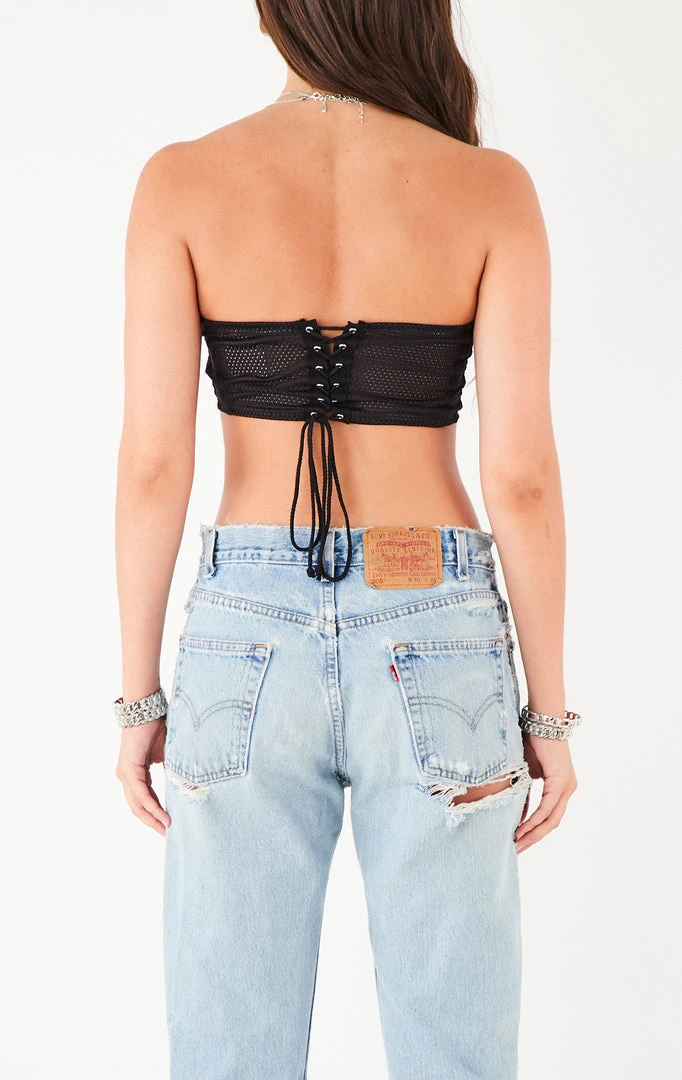 FURST OF A KIND VINTAGE SPLICED JERSEY CORSET TUBE TOP 6 FURST OF A KIND VINTAGE SPLICED JERSEY CORSET TUBE TOP