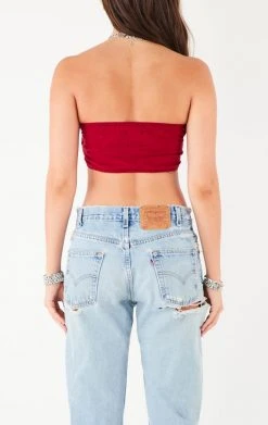 FURST OF A KIND VINTAGE CUT OUT CHAIN HALTER TOP