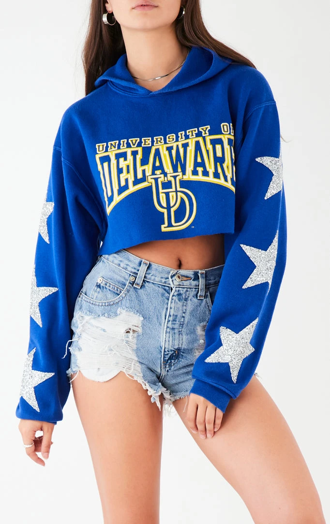 FURST OF A KIND VINTAGE STAR PATCH CROPPED HOODIE VINTAGE COLLEGE 4 FURST OF A KIND VINTAGE STAR PATCH CROPPED HOODIE VINTAGE COLLEGE