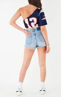 FURST OF A KIND VINTAGE NFL VINTAGE ONE SHOULDER NFL JERSEY 7 FURST OF A KIND VINTAGE NFL VINTAGE ONE SHOULDER NFL JERSEY