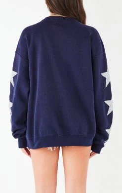 FURST OF A KIND VINTAGE SILVER STAR PATCH SWEATSHIRT