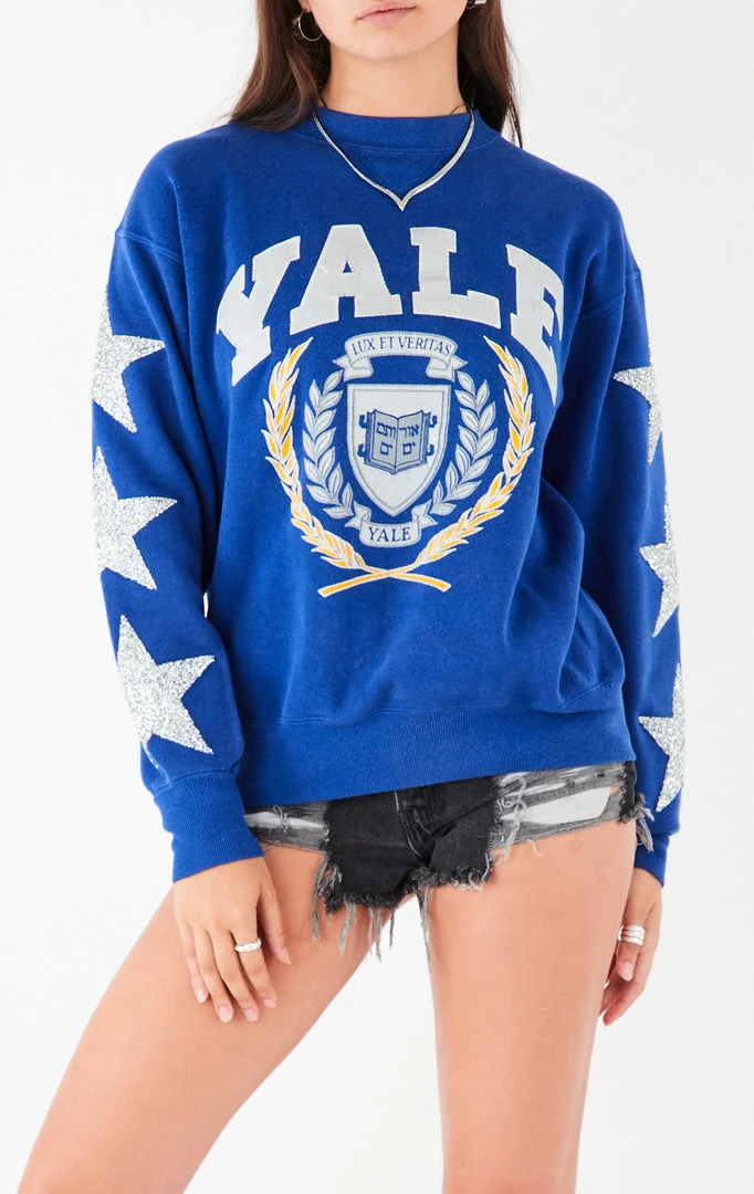 FURST OF A KIND VINTAGE SILVER STAR PATCH SWEATSHIRT VINTAGE COLLEGE 3 FURST OF A KIND VINTAGE SILVER STAR PATCH SWEATSHIRT VINTAGE COLLEGE