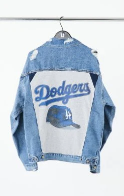 FURST OF A KIND VINTAGE GRAPHIC BACK INSERT DENIM JACKET