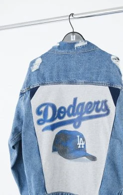 FURST OF A KIND VINTAGE GRAPHIC BACK INSERT DENIM JACKET