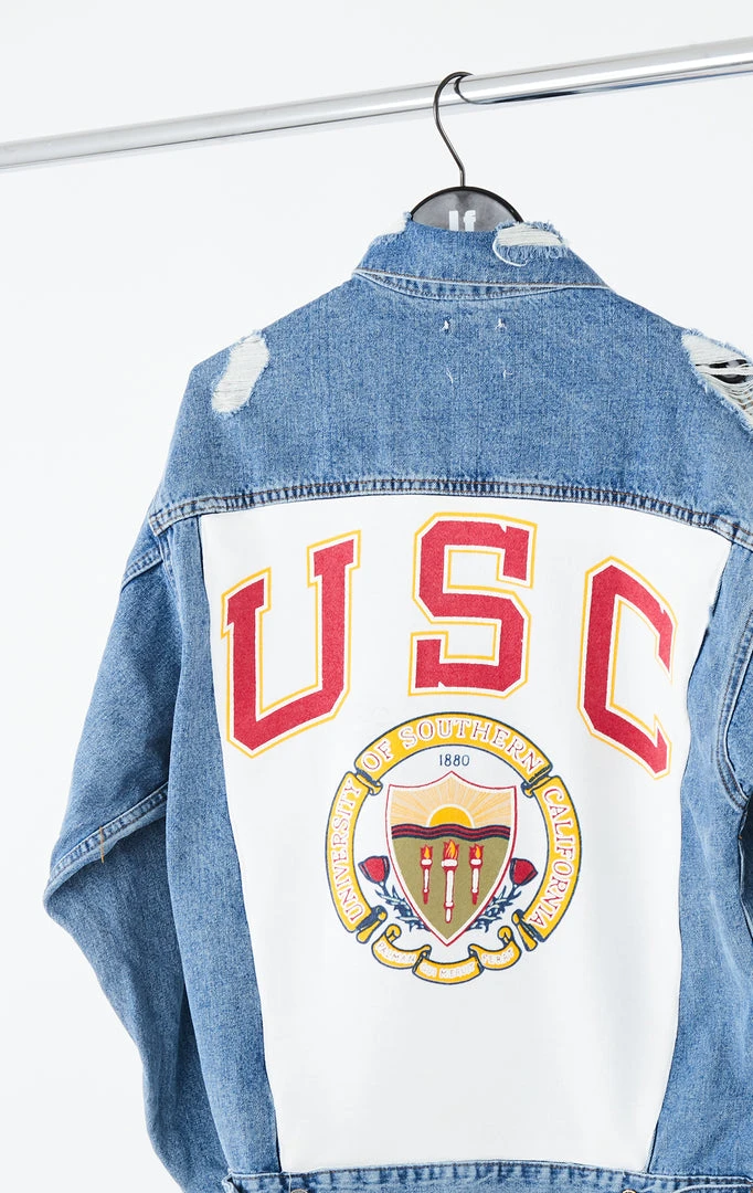 FURST OF A KIND VINTAGE GRAPHIC BACK INSERT DENIM JACKET VINTAGE DENIM JACKETS 4 FURST OF A KIND VINTAGE GRAPHIC BACK INSERT DENIM JACKET VINTAGE DENIM JACKETS