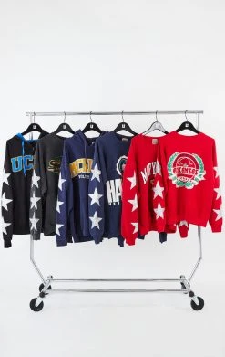 FURST OF A KIND VINTAGE SILVER STAR PATCH SWEATSHIRT VINTAGE STARS