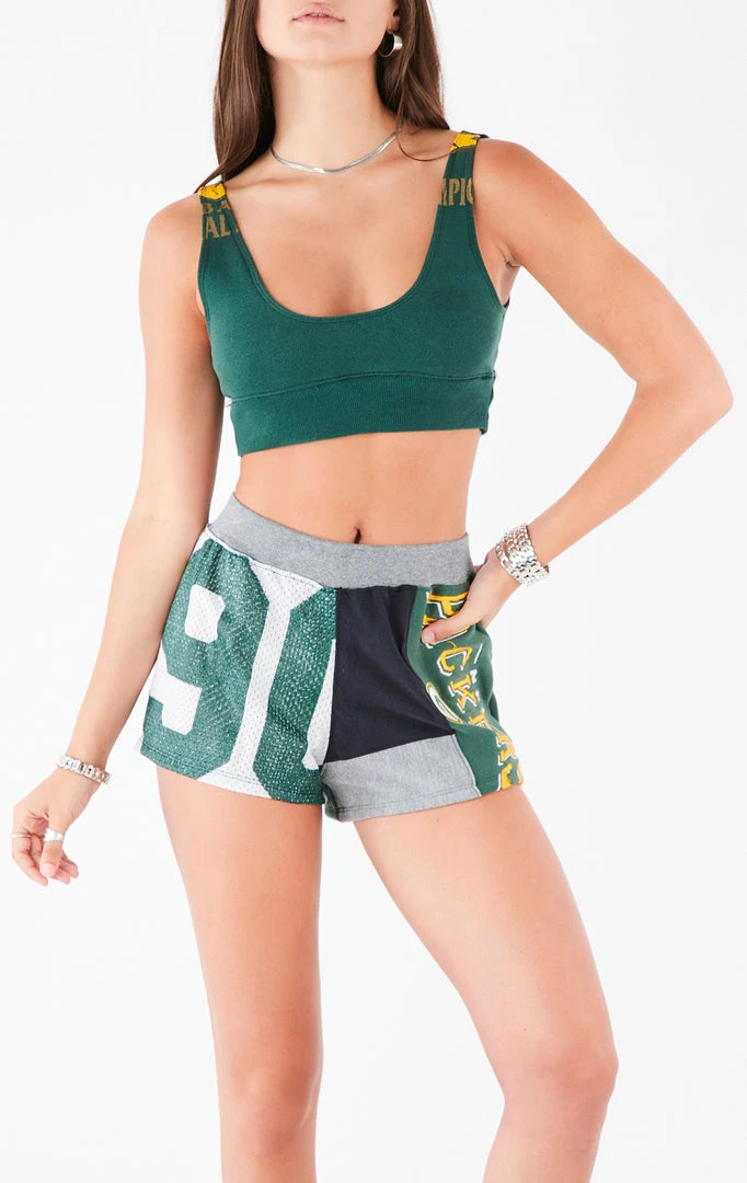 FURST OF A KIND VINTAGE SPLICED PATCHWORK TANK AND SHORT SET 4 FURST OF A KIND VINTAGE SPLICED PATCHWORK TANK AND SHORT SET