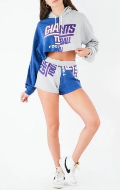 FURST OF A KIND VINTAGE SPLICED HOODIE AND SHORT SET VINTAGE NFL