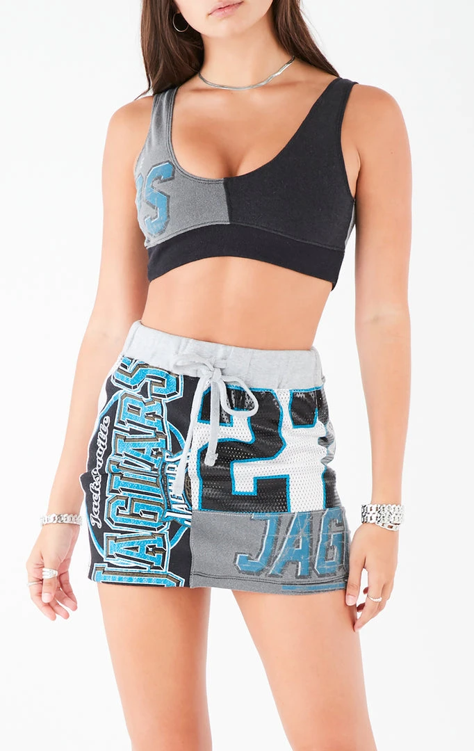 FURST OF A KIND VINTAGE SPLICED PATCHWORK SKIRT AND TANK SET VINTAGE NFL 4 FURST OF A KIND VINTAGE SPLICED PATCHWORK SKIRT AND TANK SET VINTAGE NFL