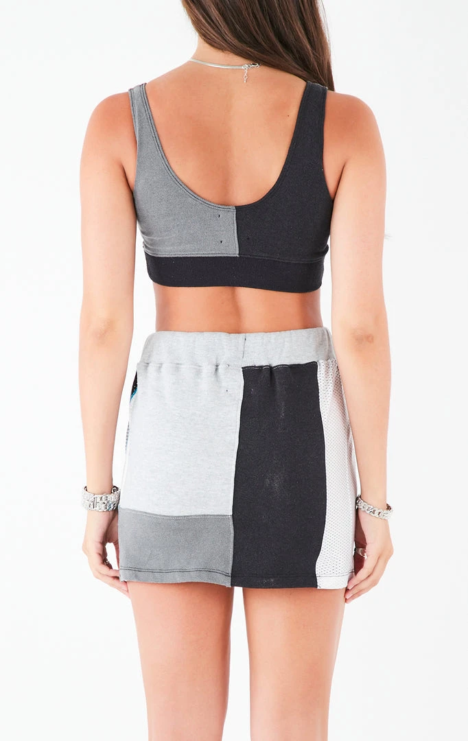 FURST OF A KIND VINTAGE SPLICED PATCHWORK SKIRT AND TANK SET VINTAGE NFL 5 FURST OF A KIND VINTAGE SPLICED PATCHWORK SKIRT AND TANK SET VINTAGE NFL