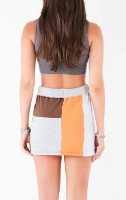 FURST OF A KIND VINTAGE NFL VINTAGE SPLICED PATCHWORK SKIRT