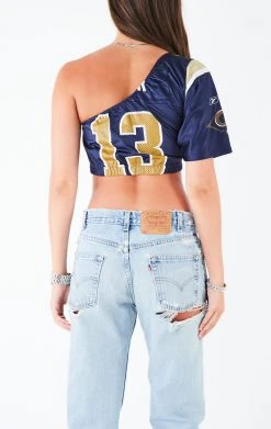 FURST OF A KIND VINTAGE ONE SHOULDER NFL JERSEY VINTAGE NFL 7 FURST OF A KIND VINTAGE ONE SHOULDER NFL JERSEY VINTAGE NFL