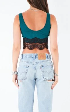 FURST OF A KIND VINTAGE LACE TRIM TANK 7 FURST OF A KIND VINTAGE LACE TRIM TANK