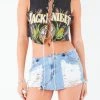 FURST OF A KIND VINTAGE CHAIN LACE UP SLEEVELESS TEE