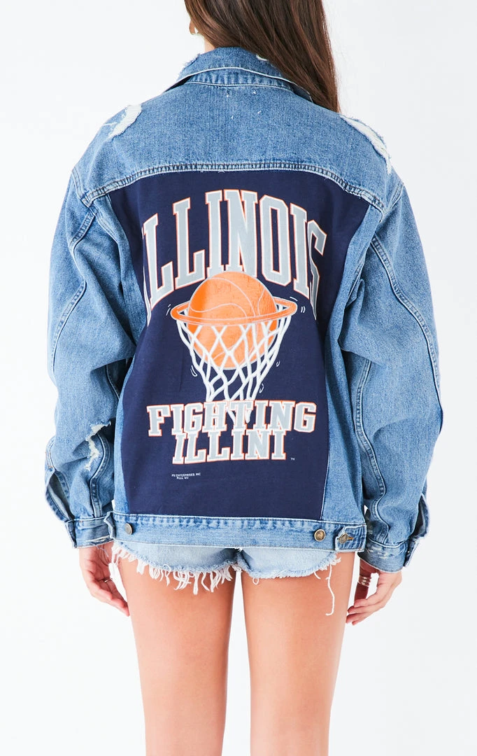 FURST OF A KIND VINTAGE GRAPHIC BACK INSERT DENIM JACKET VINTAGE DENIM JACKETS 4 FURST OF A KIND VINTAGE GRAPHIC BACK INSERT DENIM JACKET VINTAGE DENIM JACKETS