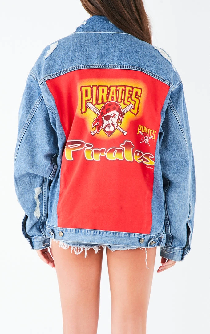 FURST OF A KIND VINTAGE DENIM JACKETS VINTAGE GRAPHIC BACK INSERT DENIM JACKET 4 FURST OF A KIND VINTAGE DENIM JACKETS VINTAGE GRAPHIC BACK INSERT DENIM JACKET