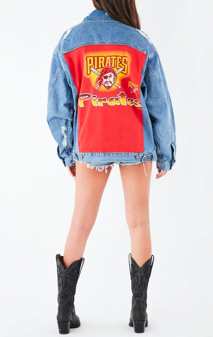 FURST OF A KIND VINTAGE DENIM JACKETS VINTAGE GRAPHIC BACK INSERT DENIM JACKET 3 FURST OF A KIND VINTAGE DENIM JACKETS VINTAGE GRAPHIC BACK INSERT DENIM JACKET