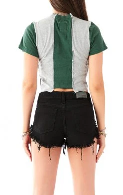 FURST OF A KIND VINTAGE SPLICED CROPPED TEE