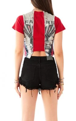 FURST OF A KIND VINTAGE SPLICED CROPPED TEE