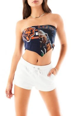 FURST OF A KIND VINTAGE SPLICED HANDKERCHIEF TUBE TOP