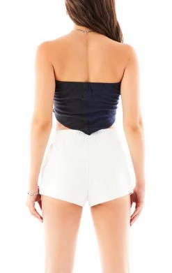 FURST OF A KIND VINTAGE SPLICED HANDKERCHIEF TUBE TOP