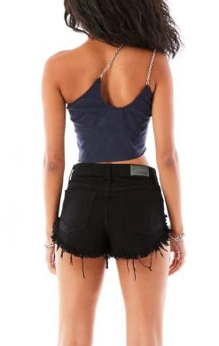 FURST OF A KIND VINTAGE ONE SHOULDER DOUBLE CHAIN STRAP TANK 5 FURST OF A KIND VINTAGE ONE SHOULDER DOUBLE CHAIN STRAP TANK