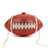 LOVE, MAR RHINESTONE FOOTBALL PURSE VINTAGE NFL 2 LOVE, MAR RHINESTONE FOOTBALL PURSE VINTAGE NFL