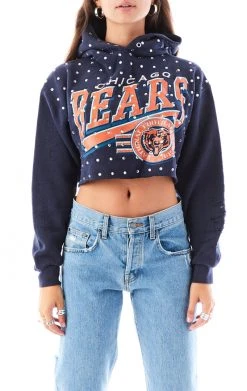 FURST OF A KIND VINTAGE RHINESTONE CROPPED HOODIE SALE