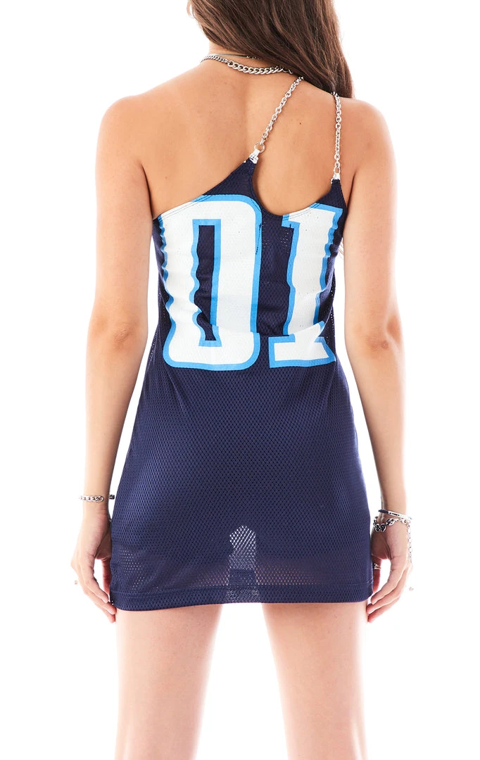FURST OF A KIND SALE VINTAGE JERSEY ONE SHOULDER DOUBLE CHAIN STRAP DRESS 4 FURST OF A KIND SALE VINTAGE JERSEY ONE SHOULDER DOUBLE CHAIN STRAP DRESS