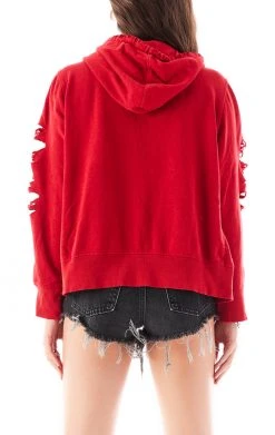 FURST OF A KIND VINTAGE RIPPED ZIP UP HOODIE