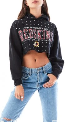 FURST OF A KIND VINTAGE RHINESTONE CROPPED HOODIE SALE