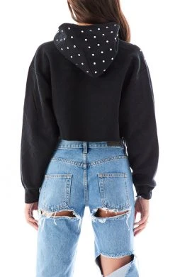 FURST OF A KIND VINTAGE RHINESTONE CROPPED HOODIE SALE