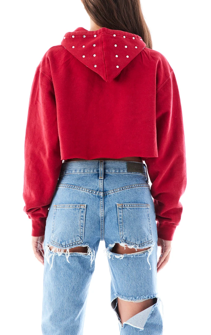 FURST OF A KIND SALE VINTAGE RHINESTONE CROPPED HOODIE 4 FURST OF A KIND SALE VINTAGE RHINESTONE CROPPED HOODIE