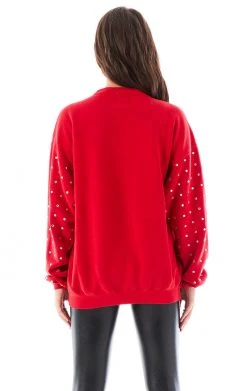 FURST OF A KIND VINTAGE ALLOVER RHINESTONE SWEATSHIRT