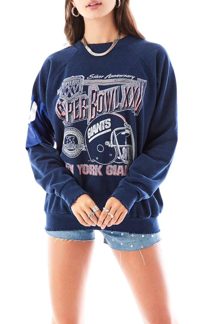 FURST OF A KIND VINTAGE SPLICED JERSEY SLEEVE SWEATSHIRT 3 FURST OF A KIND VINTAGE SPLICED JERSEY SLEEVE SWEATSHIRT