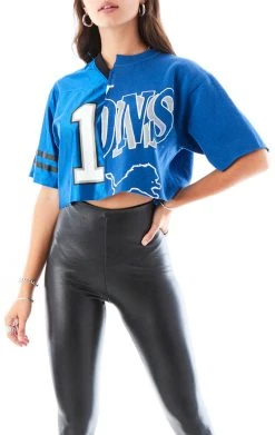 FURST OF A KIND VINTAGE SPLICED JERSEY CROPPED SWEATSHIRT