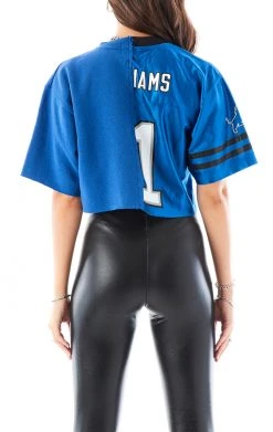 FURST OF A KIND VINTAGE SPLICED JERSEY CROPPED SWEATSHIRT 7 FURST OF A KIND VINTAGE SPLICED JERSEY CROPPED SWEATSHIRT